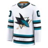 Miehille NHL San Jose Sharks Pelipaita Custom Fanatics Premium 2024-25 vieras Valkoinen